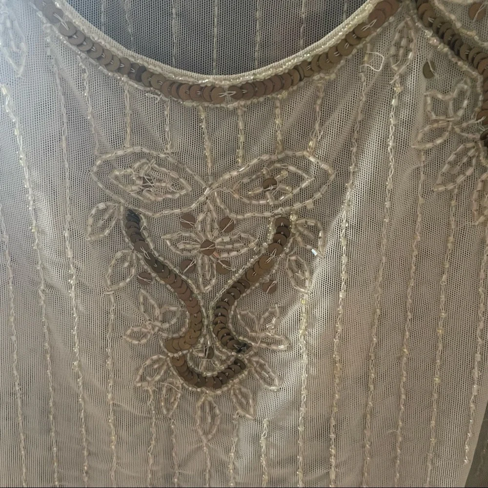 Forever 21 size L 20’s flapper style scoop neck tank top - Picture 3 of 6